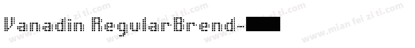 Vanadin RegularBrend字体转换